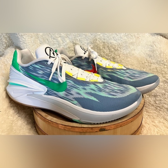 Size 18-EUC Nike Air Zoom G.T. Cut 2 Green Blue Sneakers DJ6015-403 Mens Size 18 main image 6